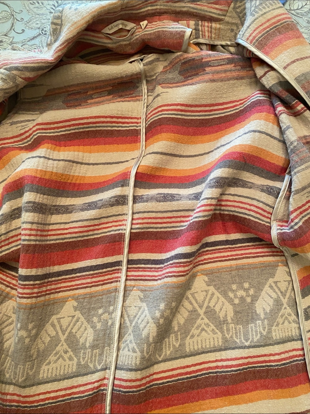 Soft Surroundings Aztec Fringe Duster - Picture 12 of 16